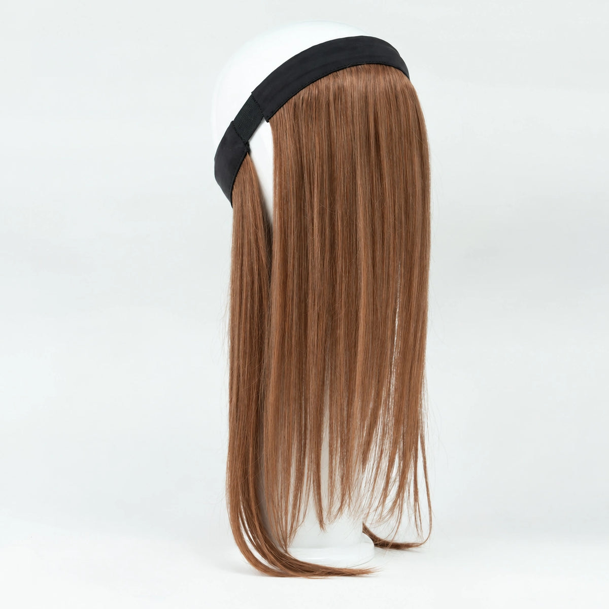 Bandeau de cheveux Rémy roux no.30 tête complète Sibelle sur fond blanc