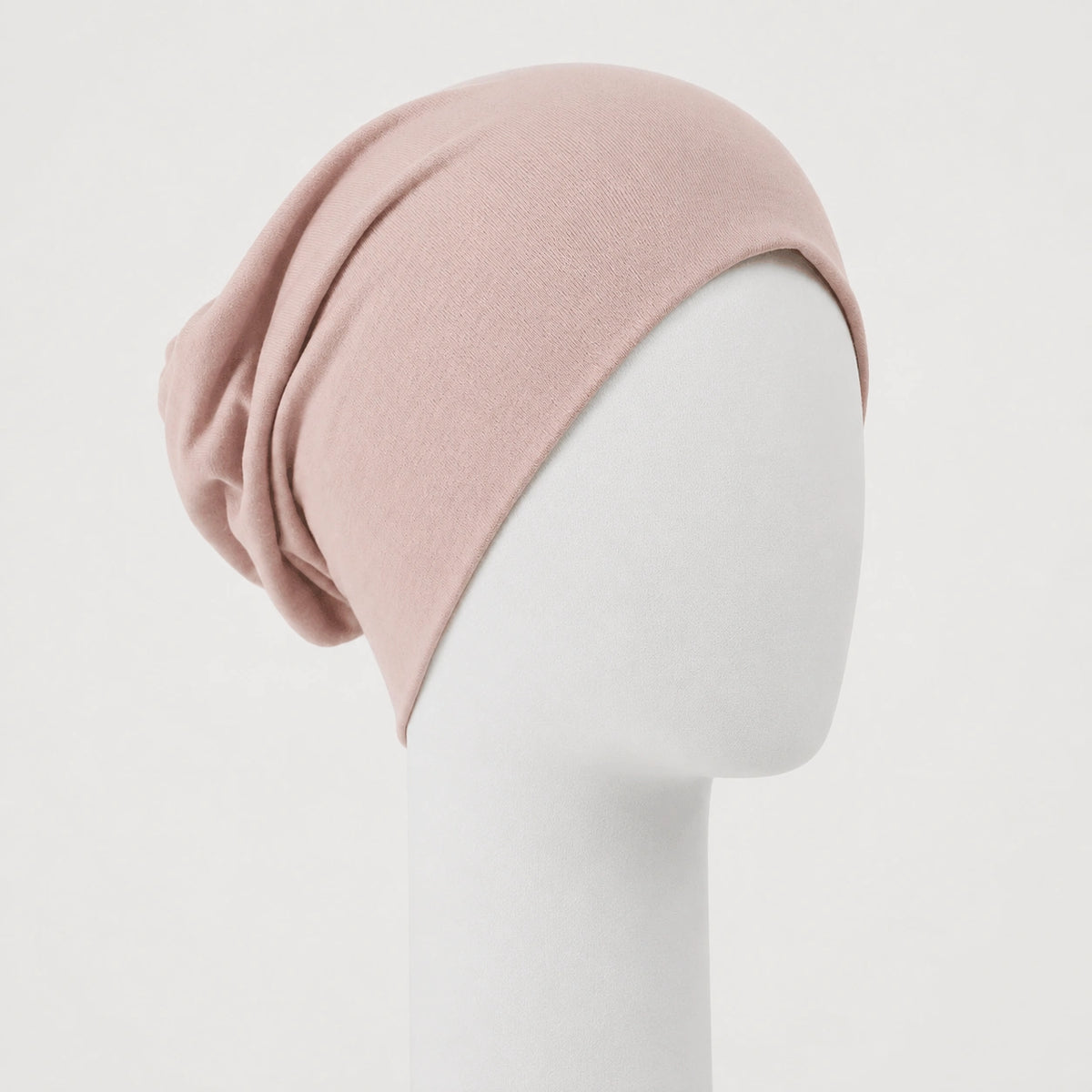 Bonnet chimio classique en bambou rose Sibelle sur fond blanc