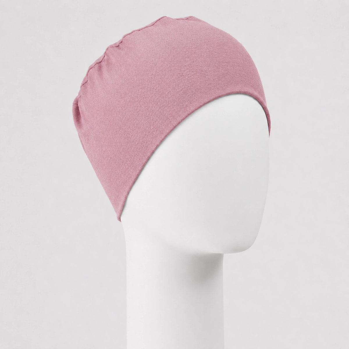 Bonnet confort en bambou vieux rose Sibelle sur fond blanc