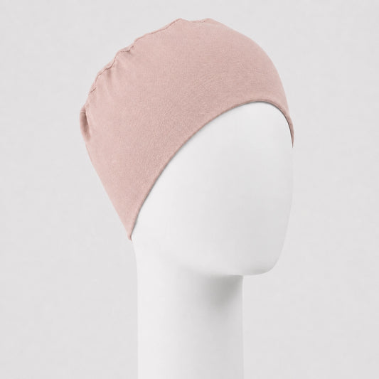 Bonnet confort en bambou rose Sibelle sur fond blanc