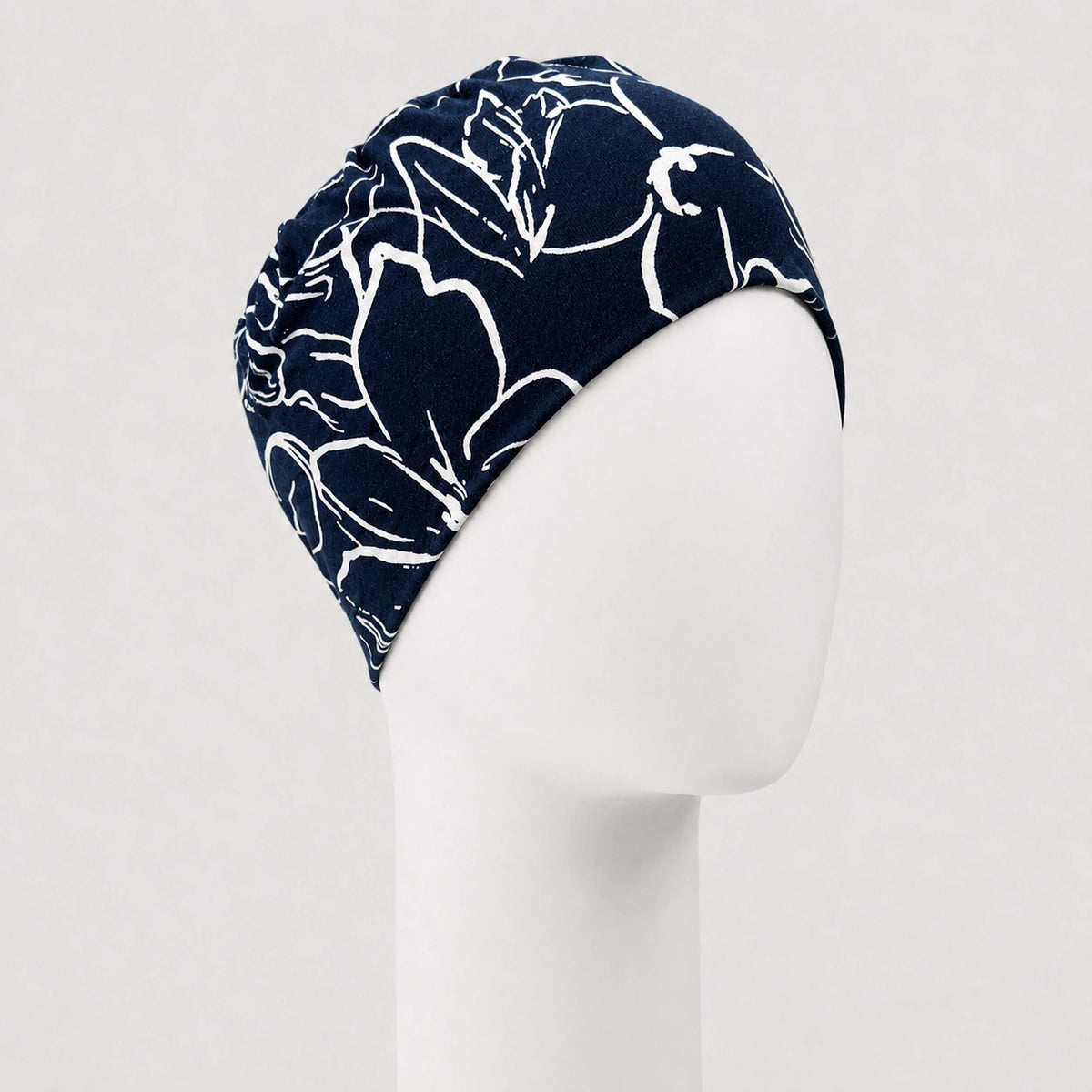 Bonnet confort darcy bleu Sibelle sur fond blanc