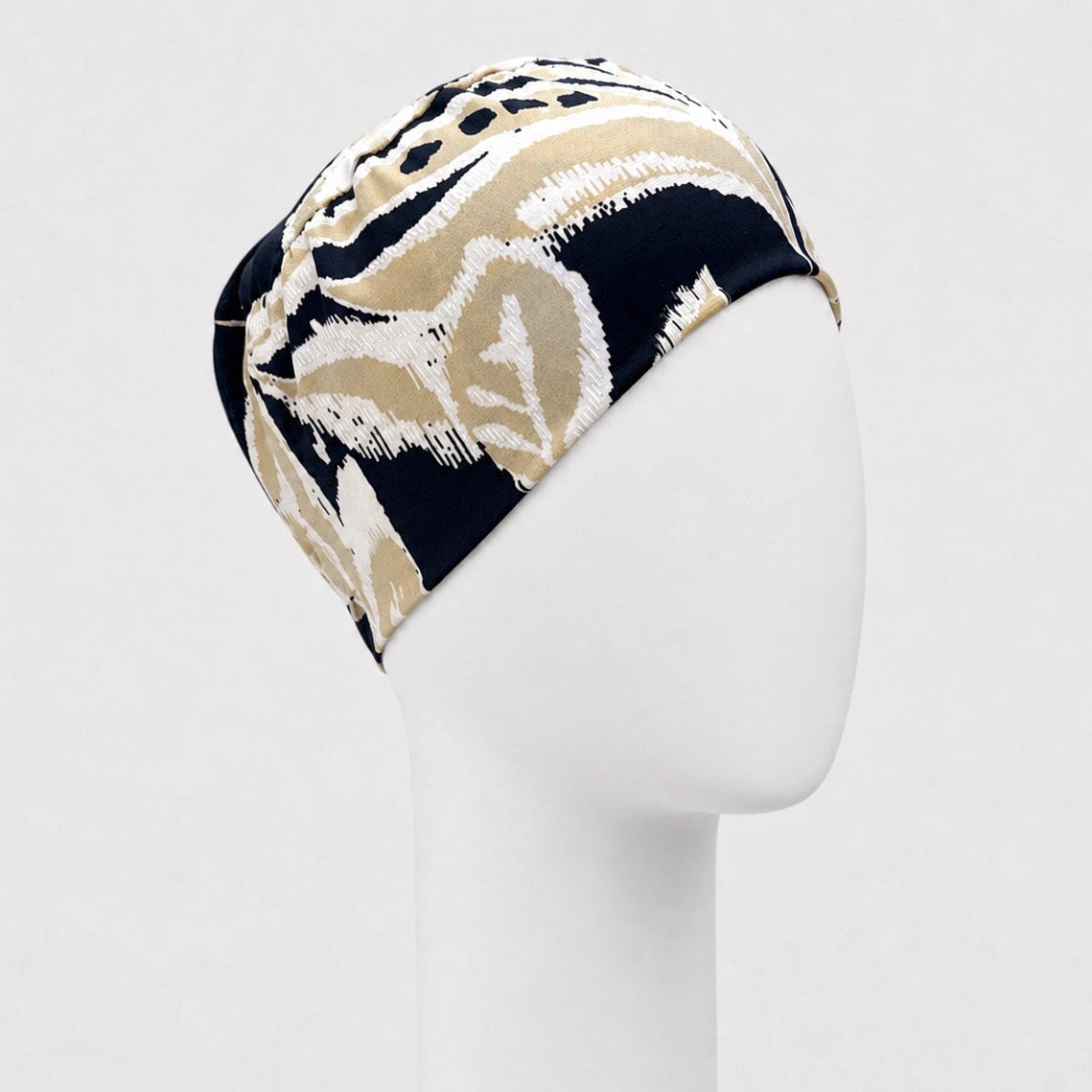 Bonnet confort palmier noir Sibelle sur fond blanc