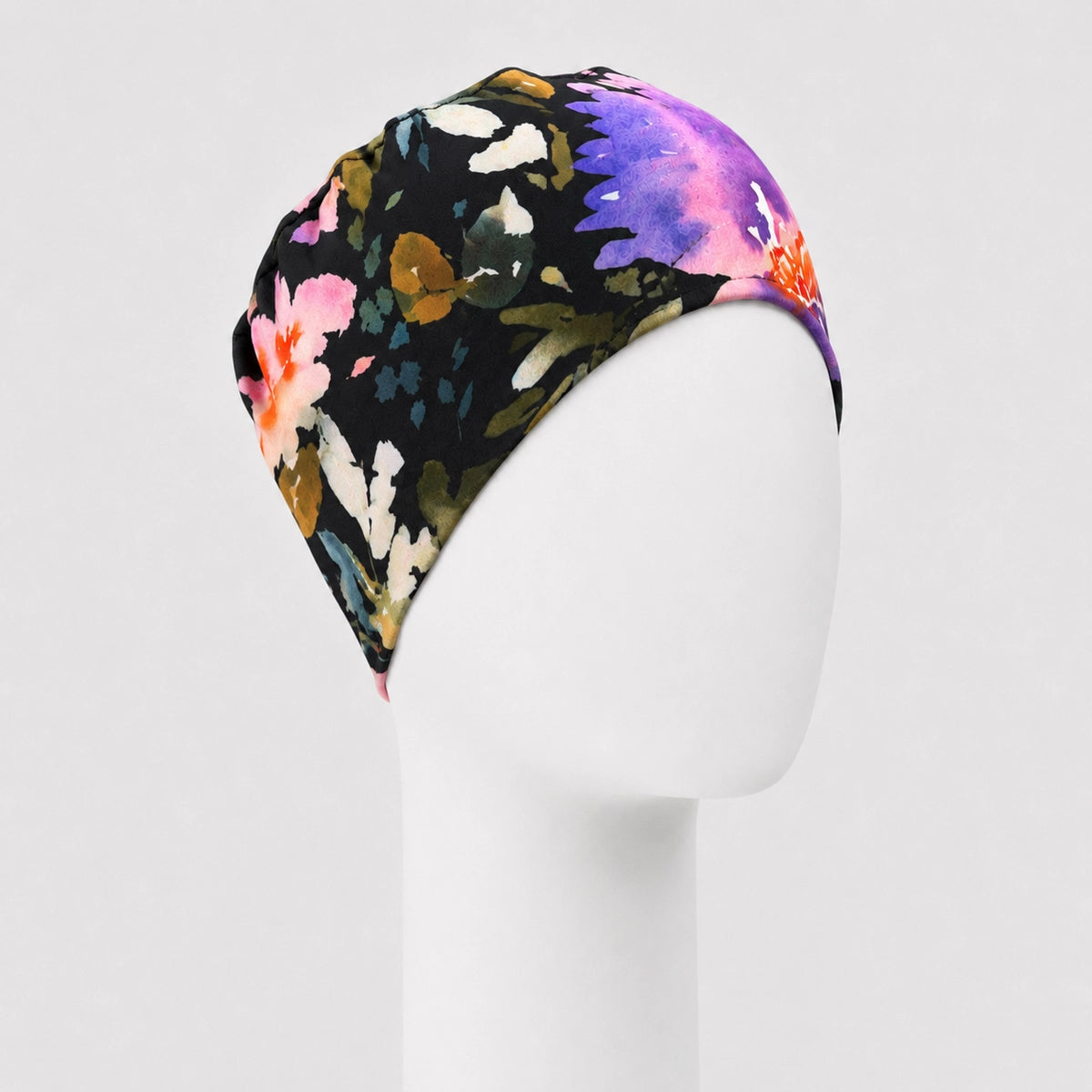 Bonnet confort palmier violet Sibelle sur fond blanc