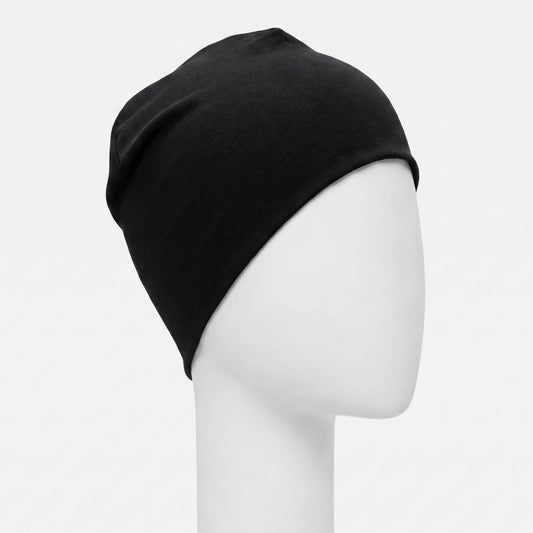 Bonnet dodo Sibelle en bambou noir sur fond blanc