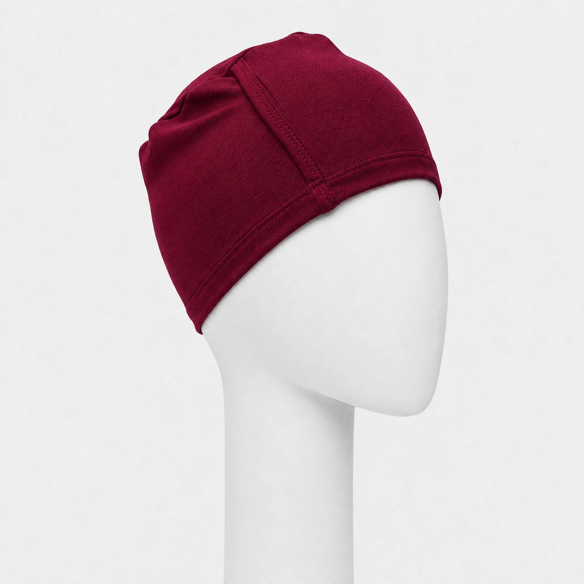 Bonnet de nuit Sibelle en bambou rubi sur fond blanc 