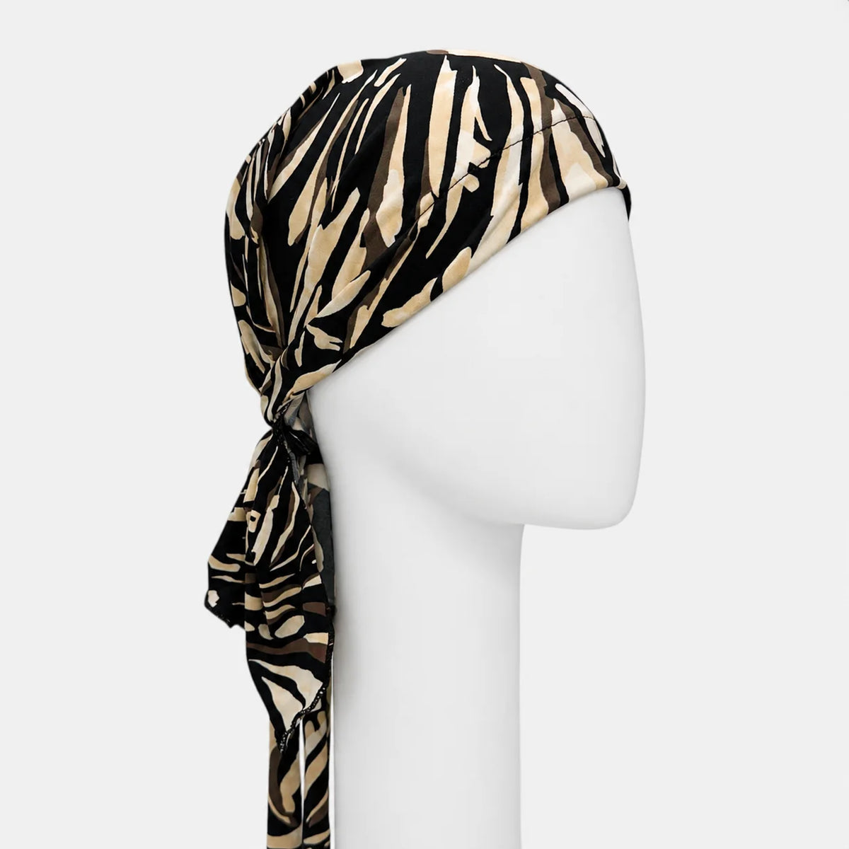 Foulard à corde brazil noir Sibelle sur fond blanc