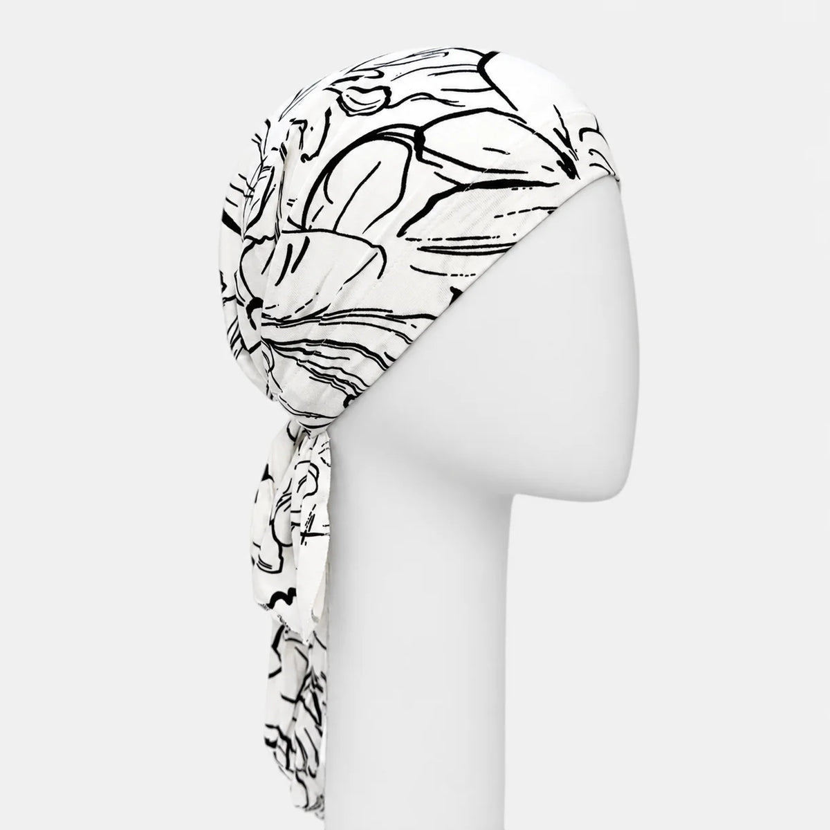 Foulard à corde darcy blanc Sibelle sur fond blanc