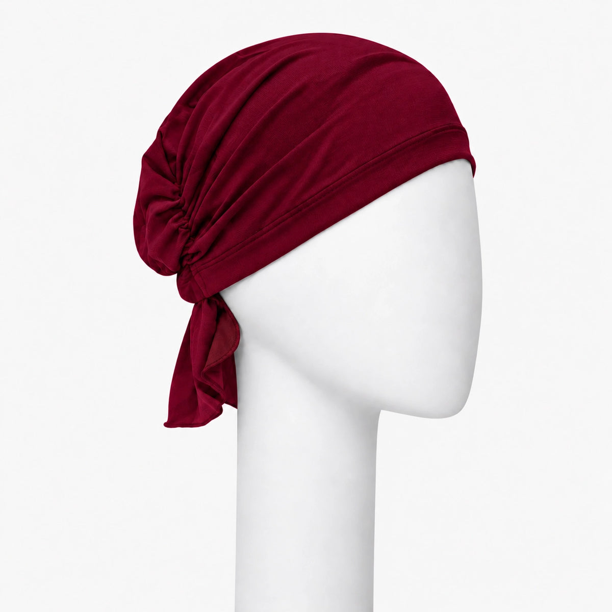 Foulard Sérénité en bambou rubi Sibelle sur fond blanc